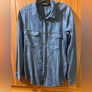 The Kooples Indigo Button Down Shirt